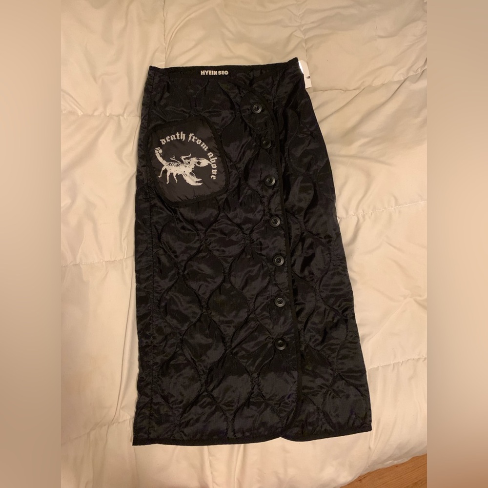 Hyein Seo Quilted Skirt IN BLACK
